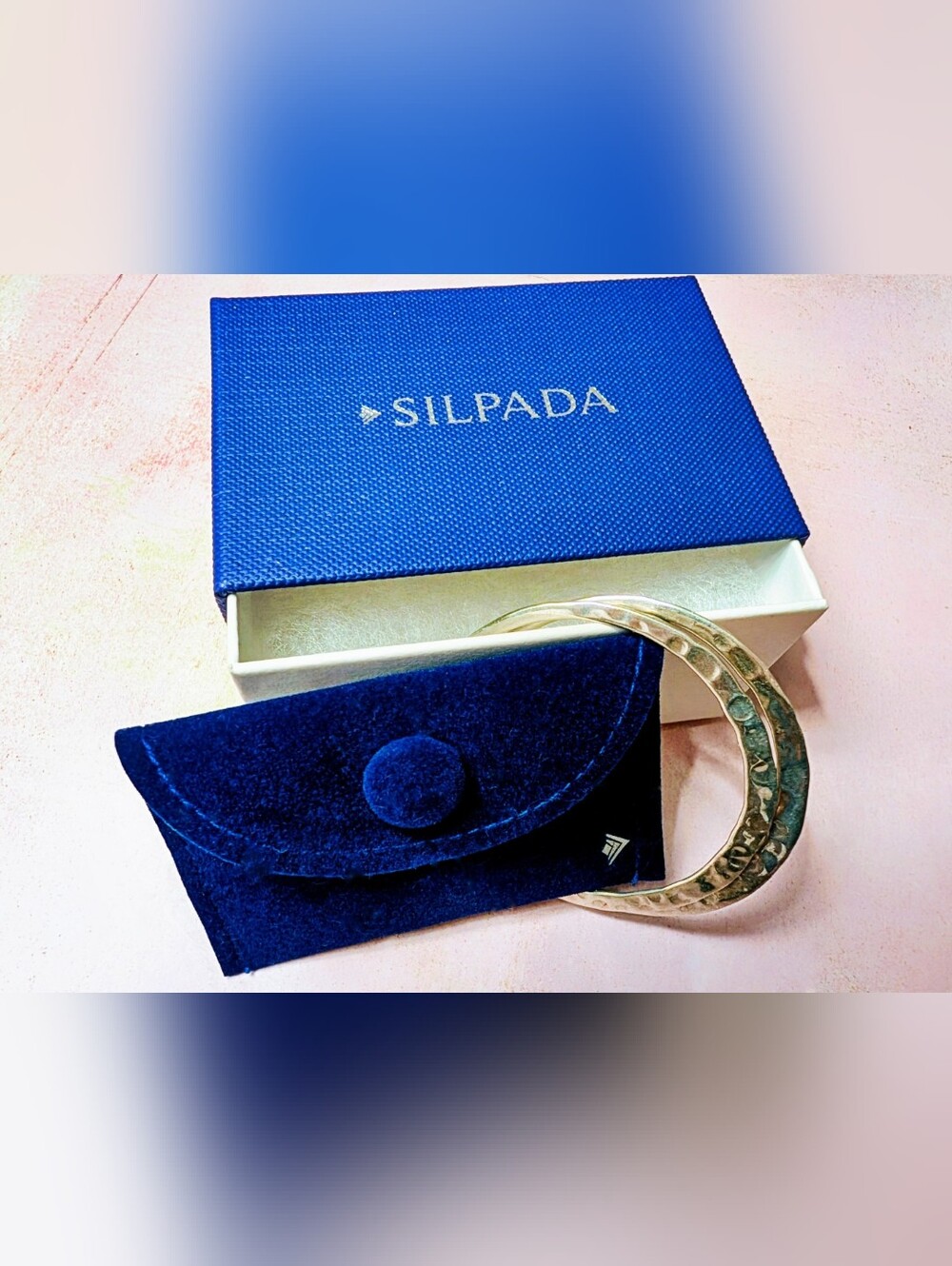 Silpada Hammered Sterling Silver 925 Hoop Earrings